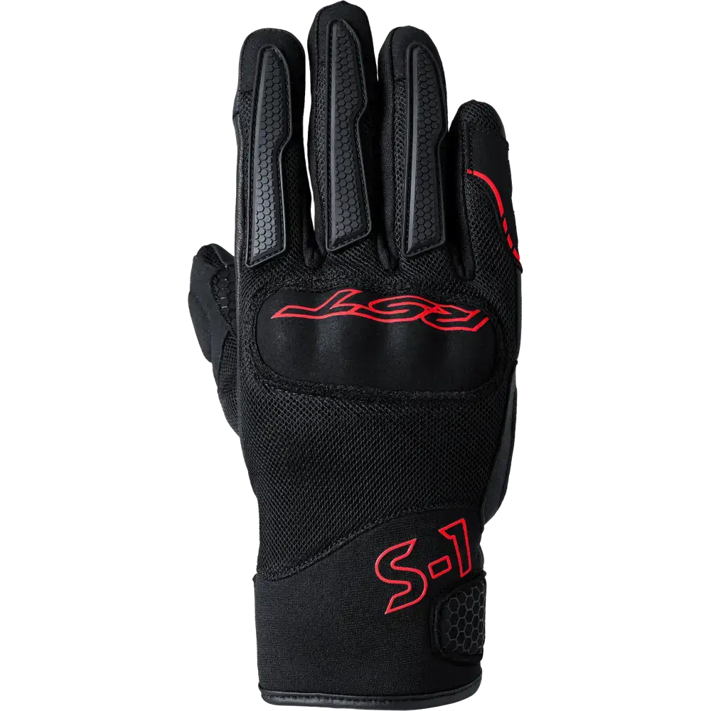 S1 Mesh Ce Glove Black/Red  Sm