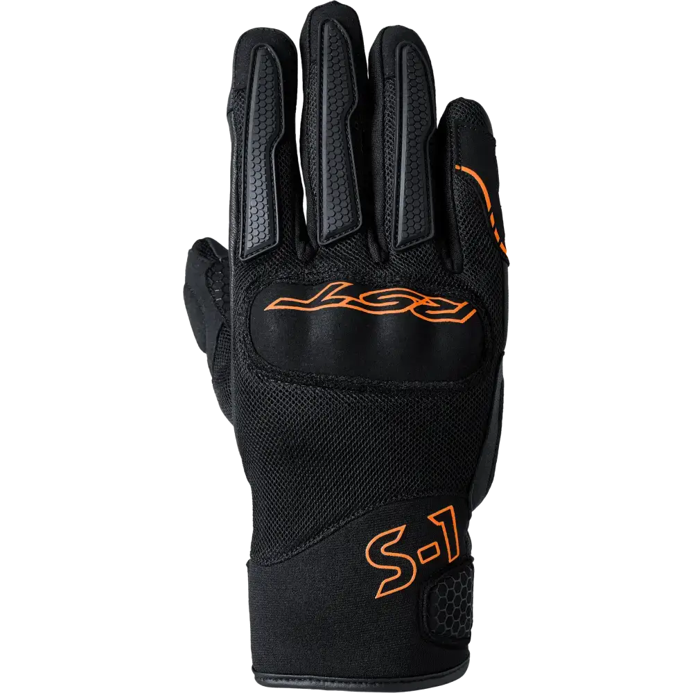 S1 Mesh Ce Glove Black/Neon Orange Sm