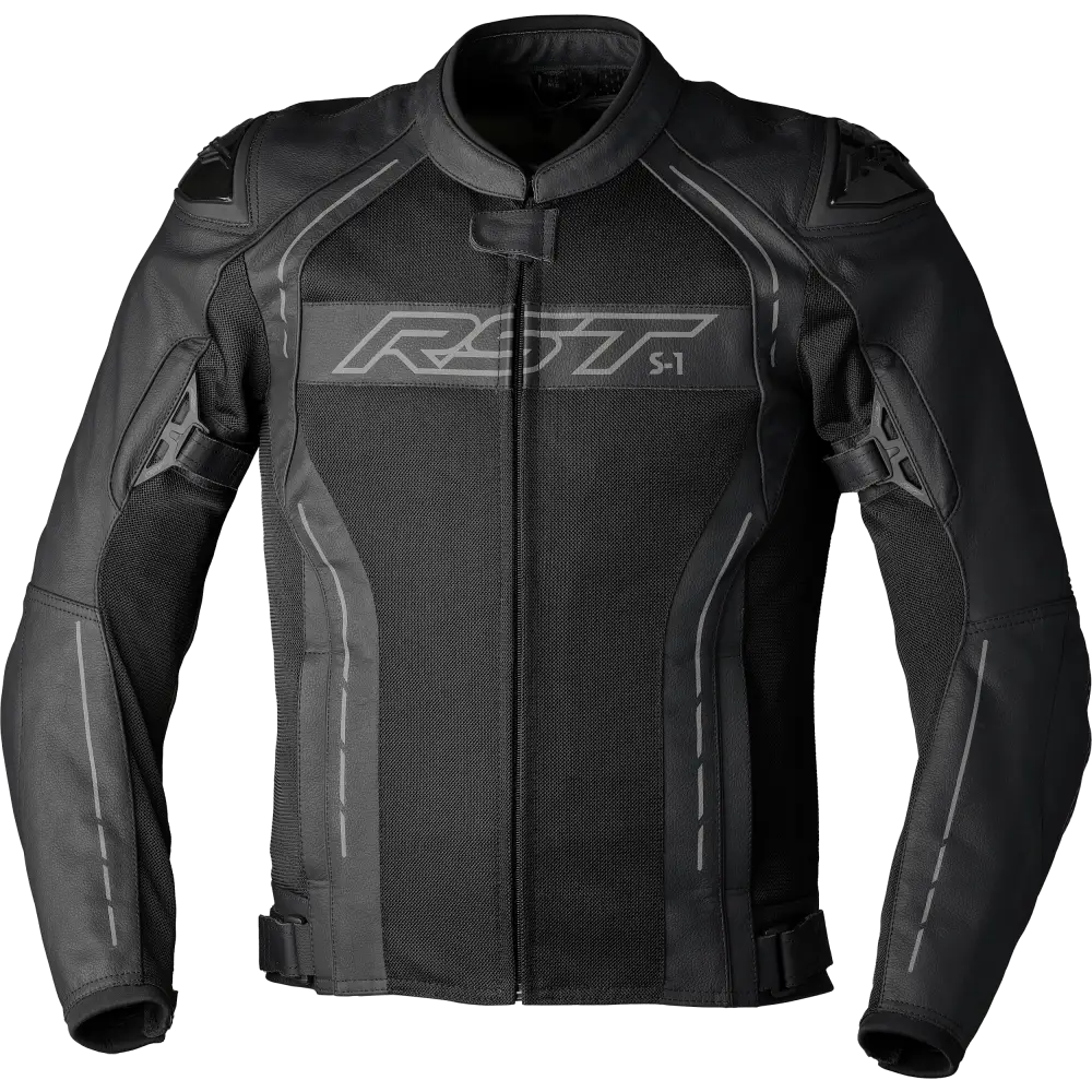 S1 Mesh Ce Jacket Black/Black Leather Xl