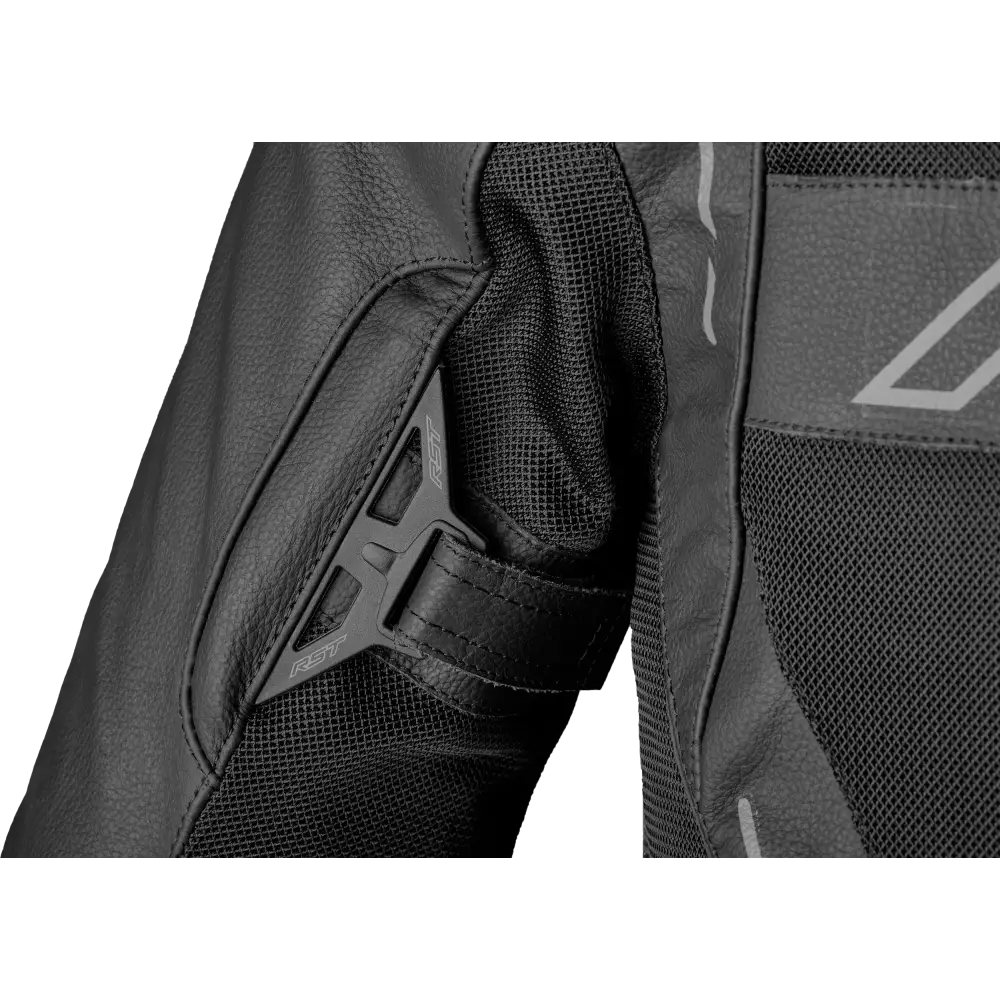 S1 Mesh Ce Jacket Black/Black Leather Xs