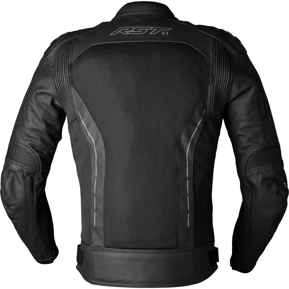 S1 Mesh Ce Jacket Black/Black Leather Xs