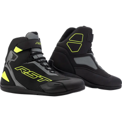 Sabre Moto Shoe Ce Boot Blk/Gry/Flo Yellow Sz 11.5