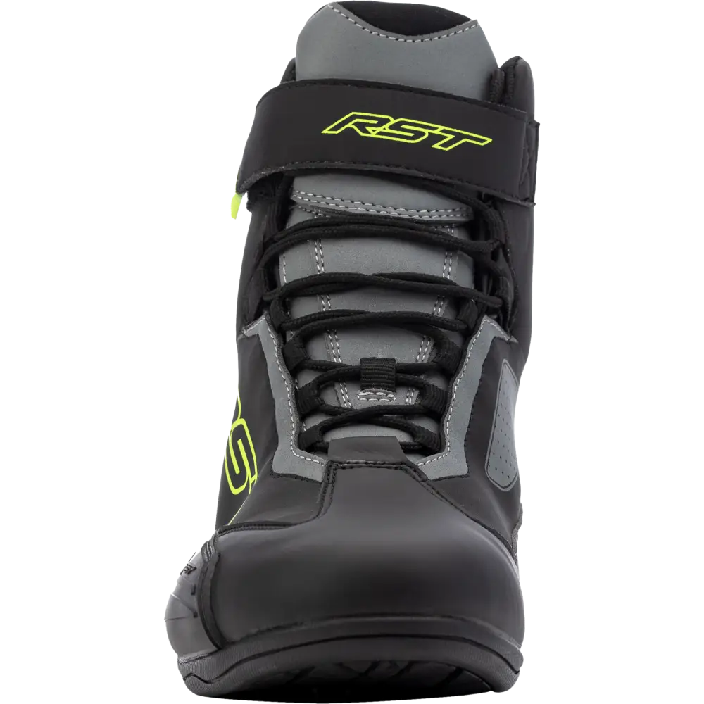 Sabre Moto Shoe Ce Boot Blk/Gry/Flo Yellow Sz 11.5
