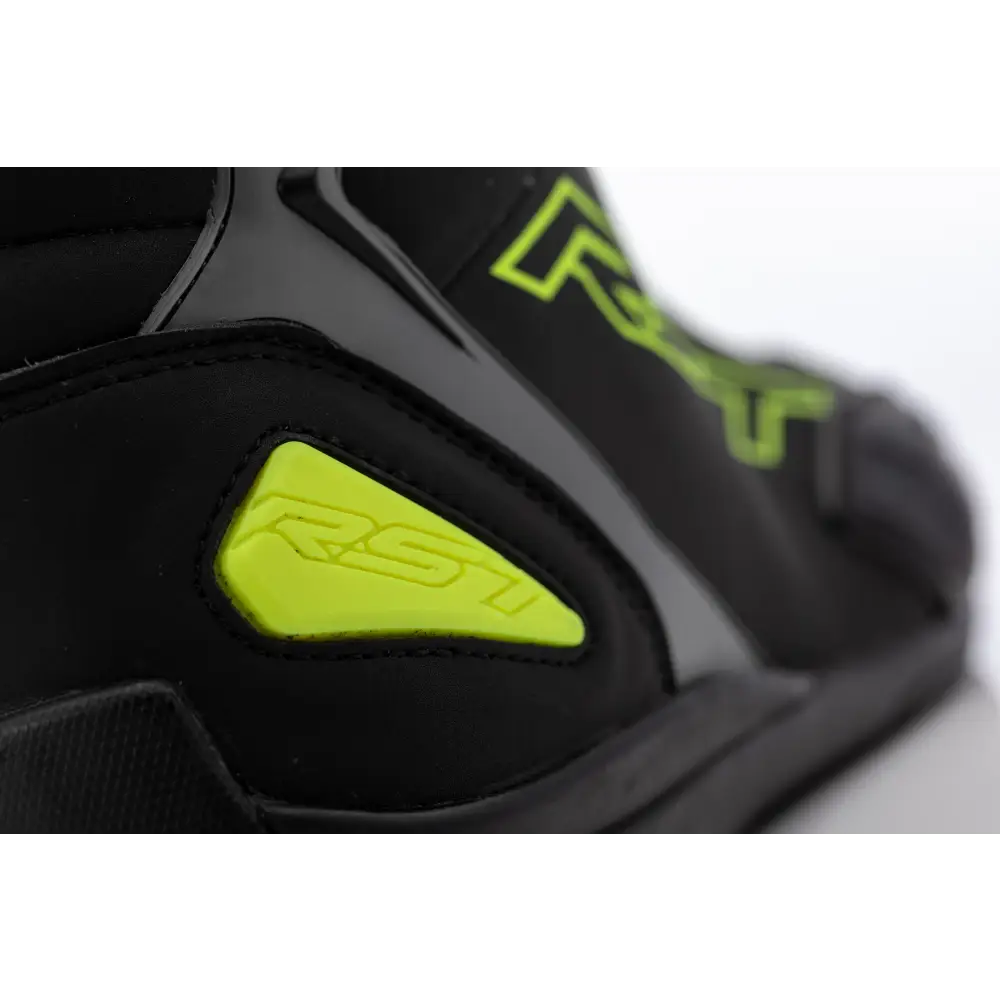 Sabre Moto Shoe Ce Boot Blk/Gry/Flo Yellow Sz 7