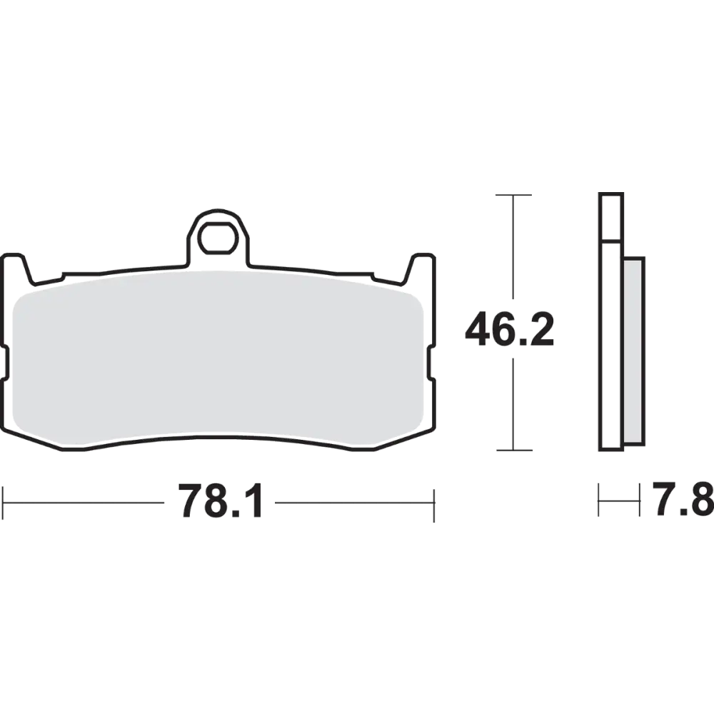 SBS Dual Carbon Brake Pads - Daytona 675 864DC