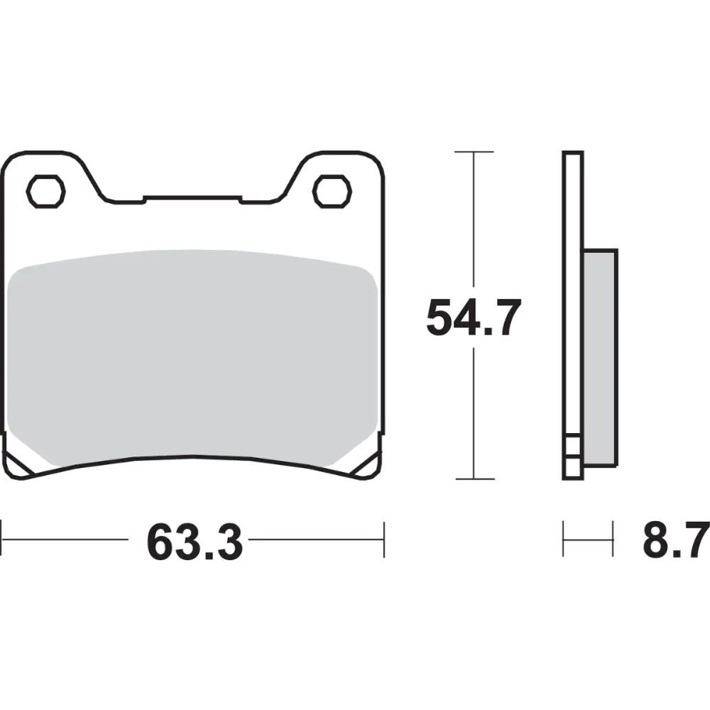 SBS HS Brake Pads - XV 750 Virago - 555HS 555HS