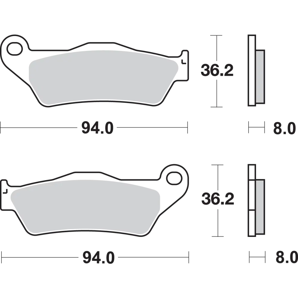 SBS Off-Road Sintered Brake Pads 671SI