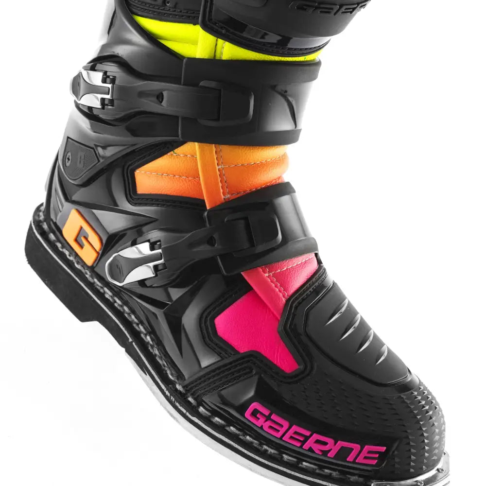 Sg12 Le Boots Black/Orange/Pink Sz 09