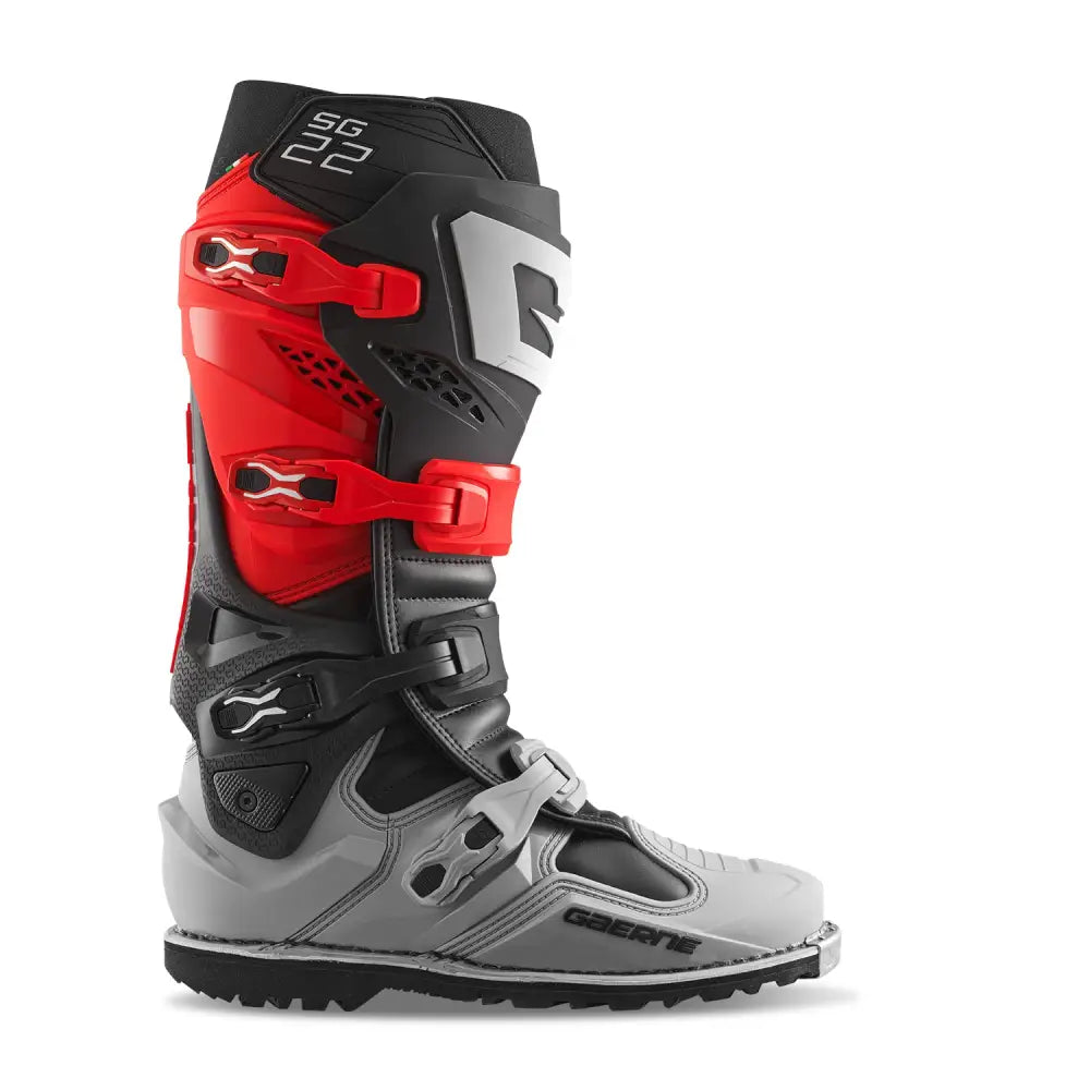 Sg22 Gore Tex Enduro Le Boots Red/Black/Grey Sz 12