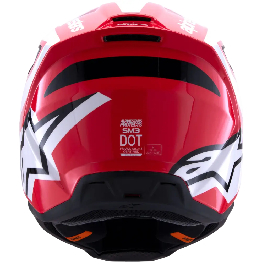 Sm3 Heat Helmet Red/White/Black Glossy Md
