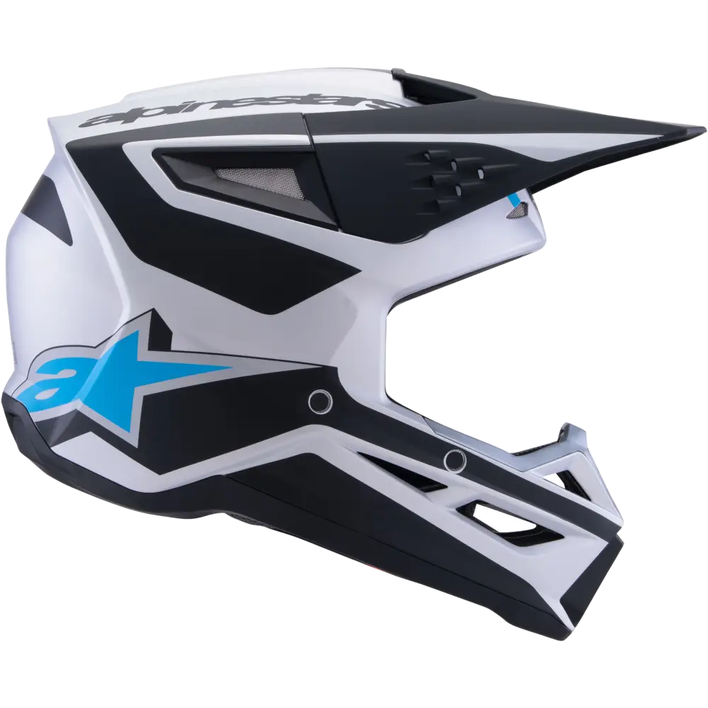 Sm3 Heat Helmet Silver/Blue/Black Matt 2x
