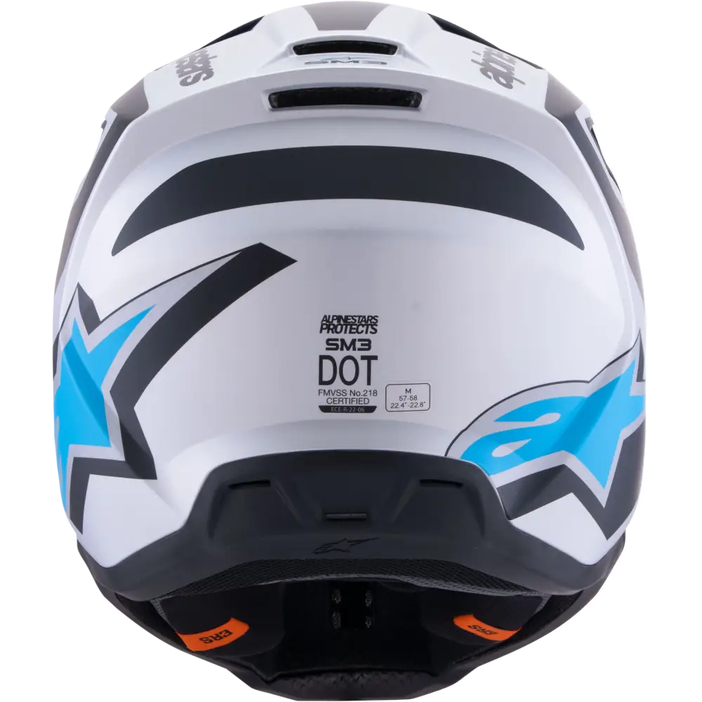 Sm3 Heat Helmet Silver/Blue/Black Matt Xl