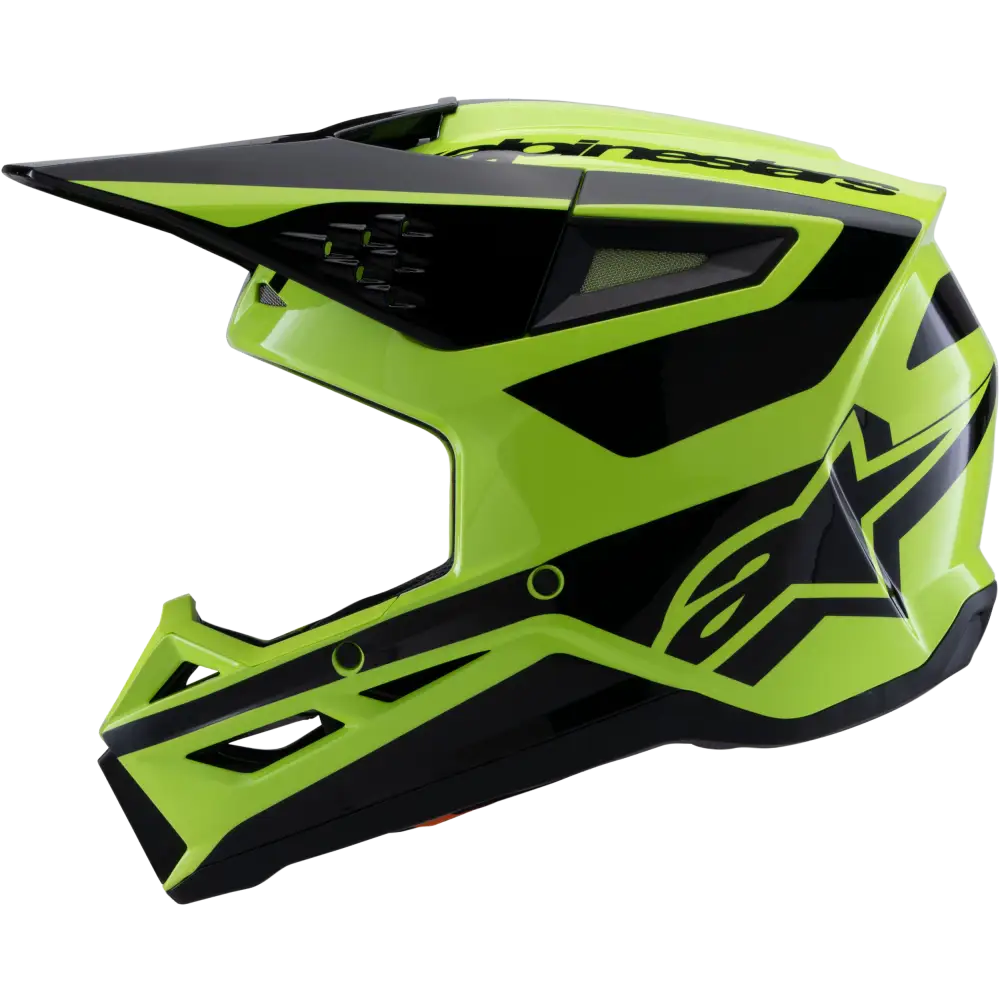 Sm3 Heat Helmet Yellow Fluo/Black Glossy 2x