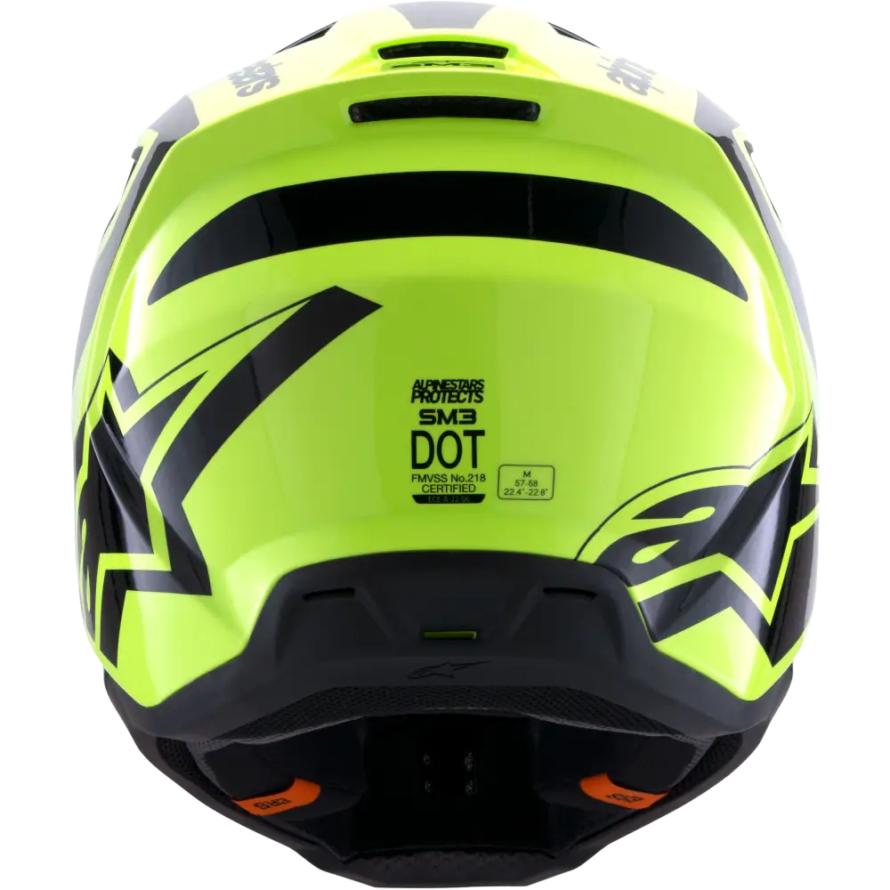Sm3 Heat Helmet Yellow Fluo/Black Glossy Lg