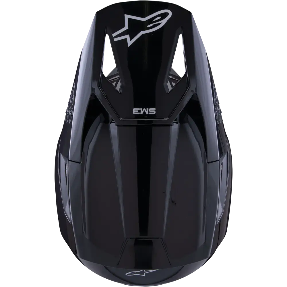 Sm3 Solid Helmet Black Glossy 2x