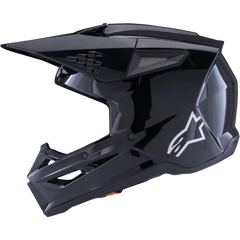 Sm3 Solid Helmet Black Glossy Lg