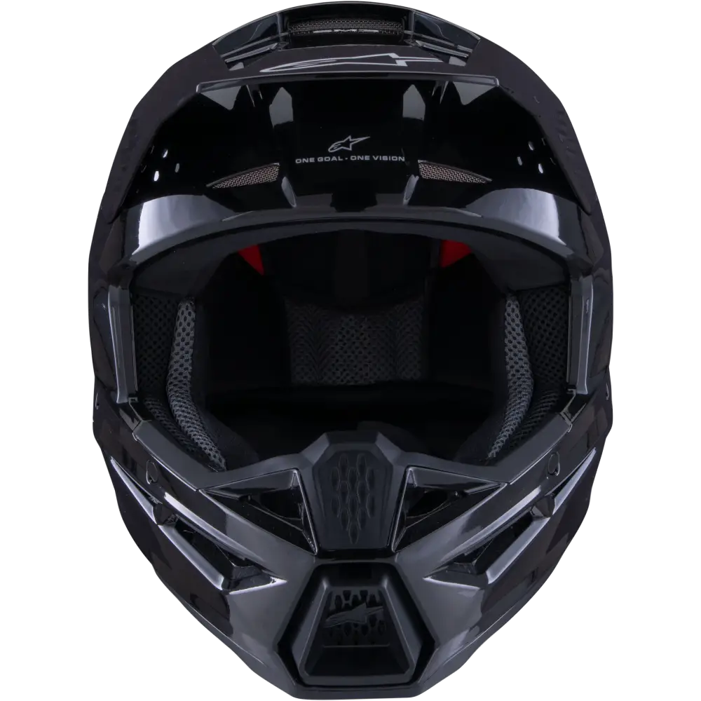Sm3 Solid Helmet Black Glossy Sm
