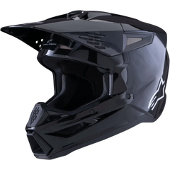 Sm3 Solid Helmet Black Glossy Xs