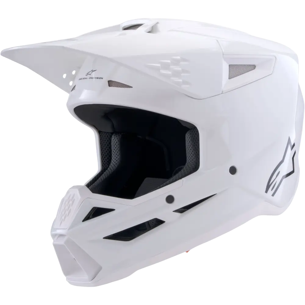Sm3 Solid Helmet White Glossy 2x