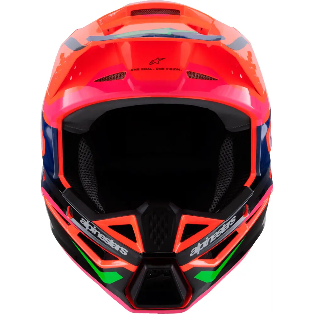 Sm3 Youth Deegan Helmet Orng Flo/Prpl/Pnk Fluo Ys