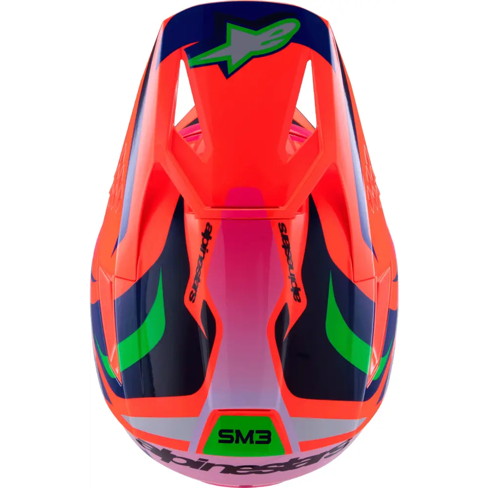 Sm3 Youth Deegan Helmet Orng Flo/Prpl/Pnk Fluo Ys