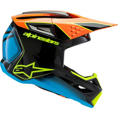 Sm3 Youth Fray Helmet Blk/Orng/Ylw Fluo Ym