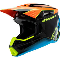 Sm3 Youth Fray Helmet Blk/Orng/Ylw Fluo Ys