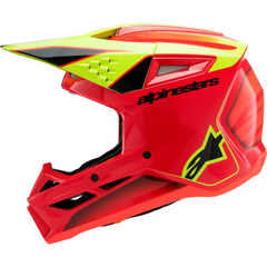 Sm3 Youth Fray Helmet Rd/Ylw Fluo/Blk Yl