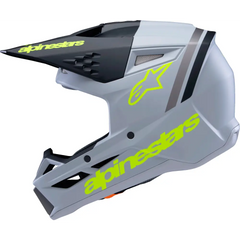 Sm3 Youth Radium Helmet Gry/Blk/Ylw Fluo Matte Yl