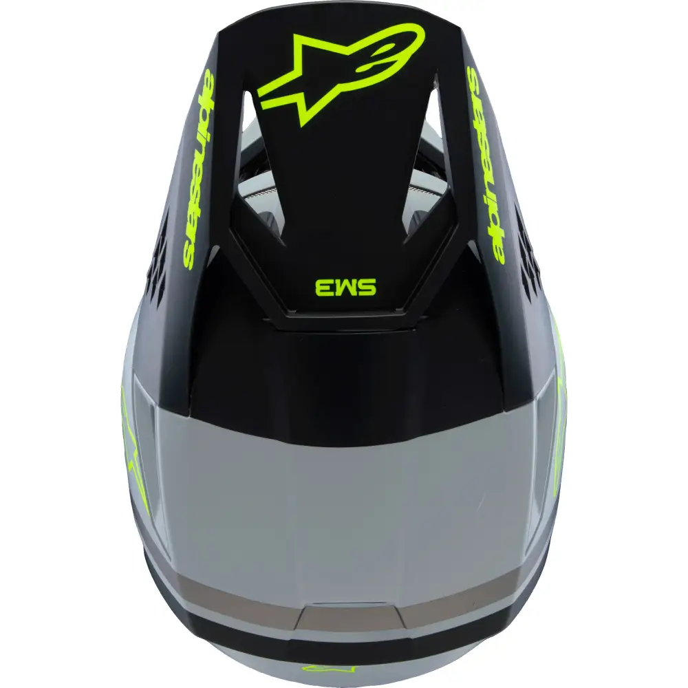 Sm3 Youth Radium Helmet Gry/Blk/Ylw Fluo Matte Yl