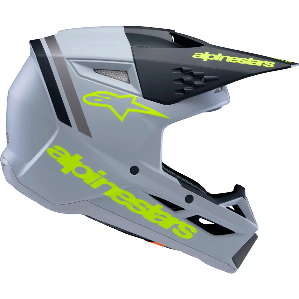 Sm3 Youth Radium Helmet Gry/Blk/Ylw Fluo Matte Yl