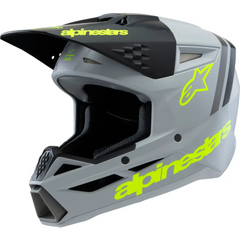 Sm3 Youth Radium Helmet Gry/Blk/Ylw Fluo Matte Ym
