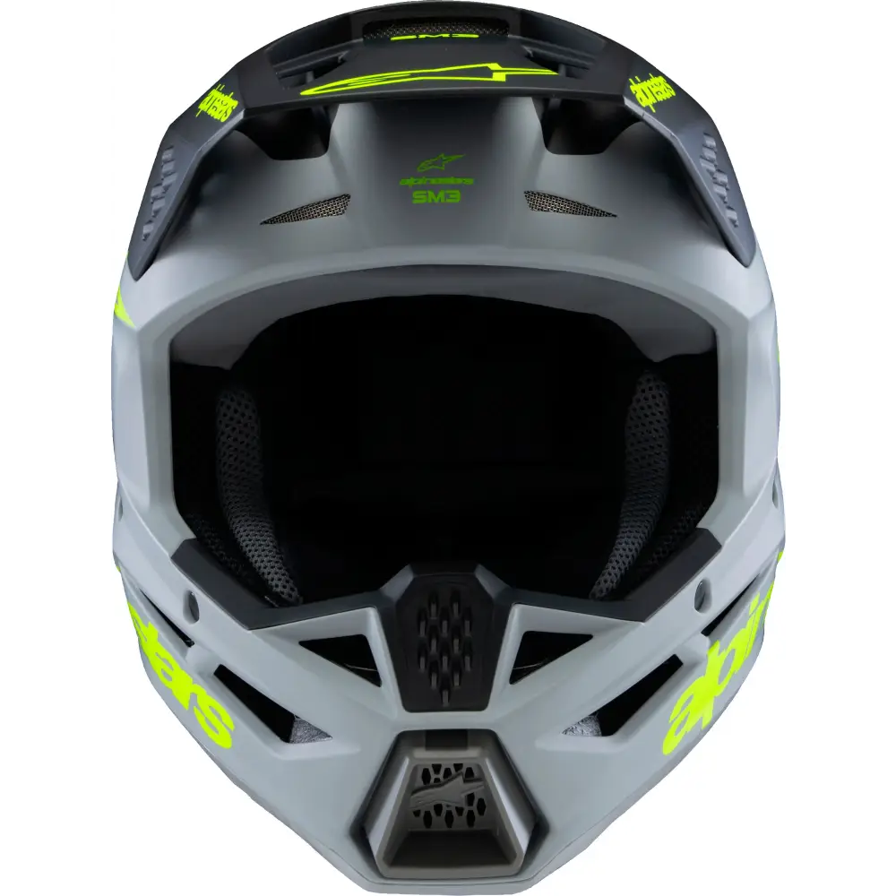 Sm3 Youth Radium Helmet Gry/Blk/Ylw Fluo Matte Ys