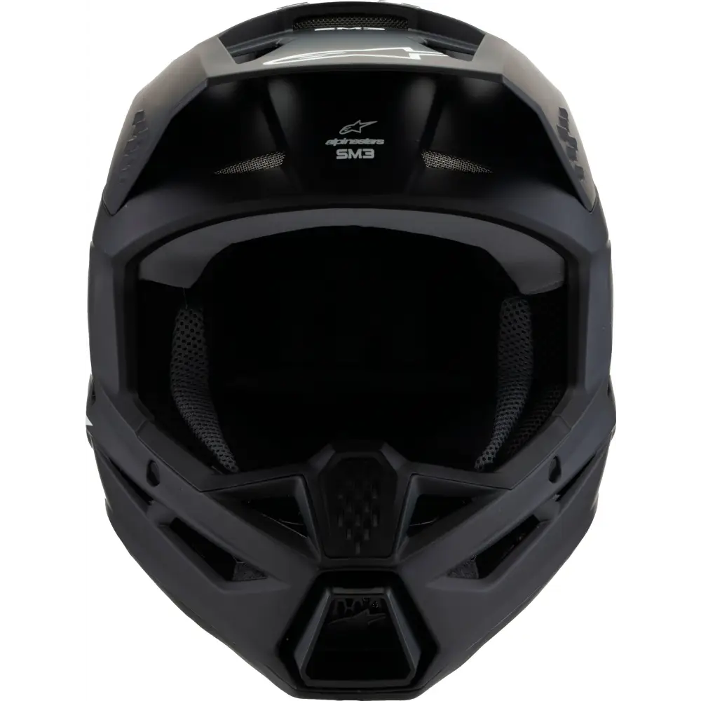 Sm3 Youth Solid Helmet Black Matte Ys