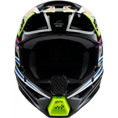 Sm3 Youth Wurx Helmet Blk/Ylw Fluo/Blue/Red  Yl