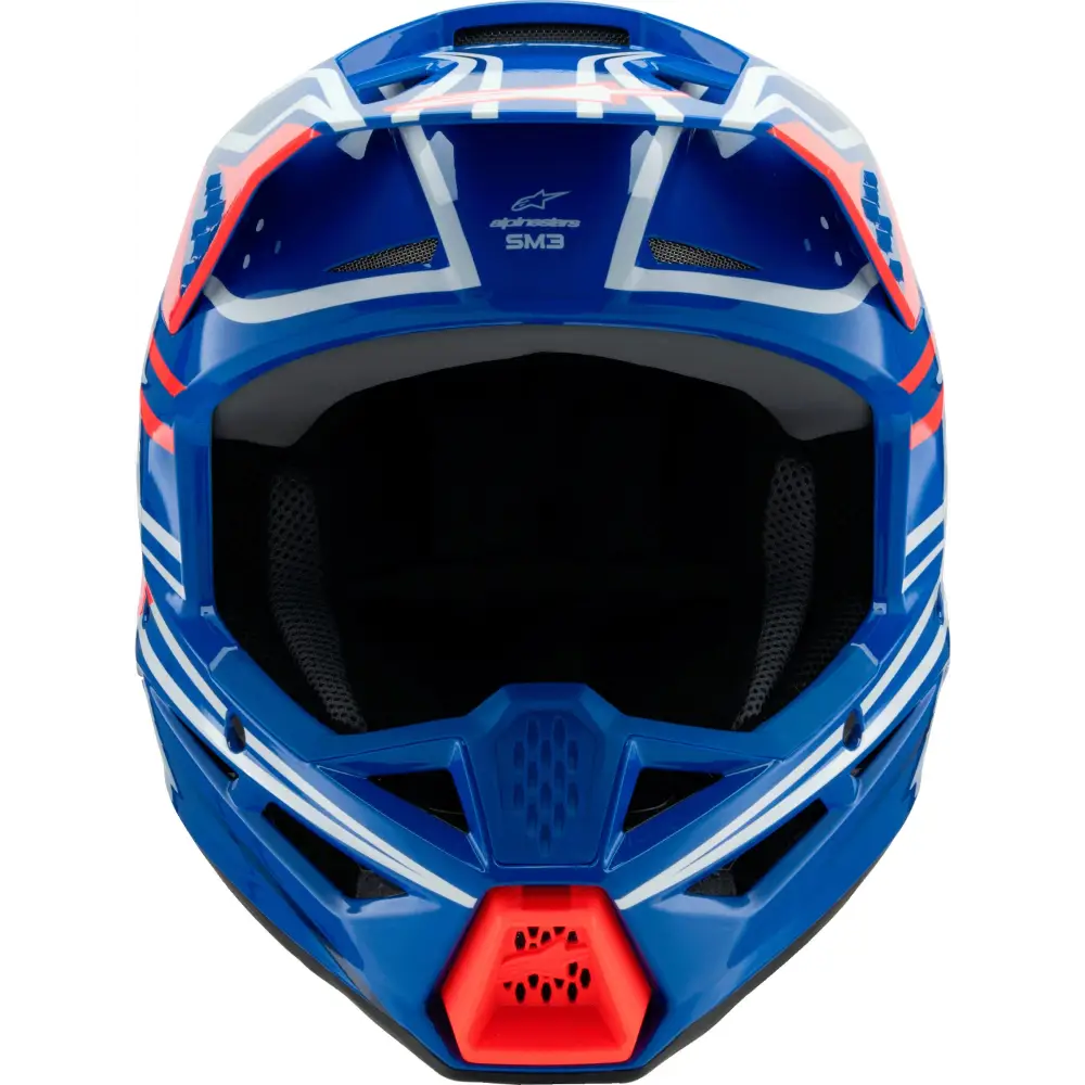 Sm3 Youth Wurx Helmet Blue/Red/Wht/Blk Yl