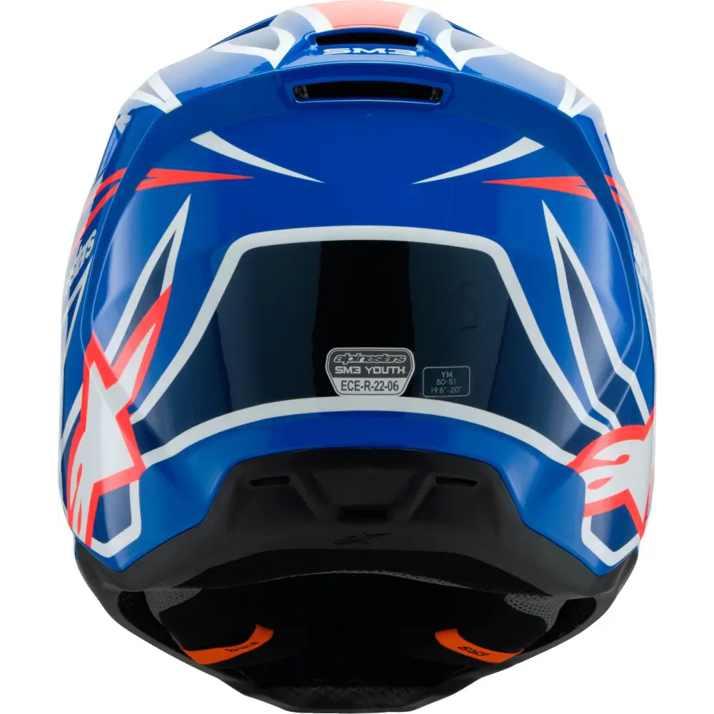 Sm3 Youth Wurx Helmet Blue/Red/Wht/Blk Ym