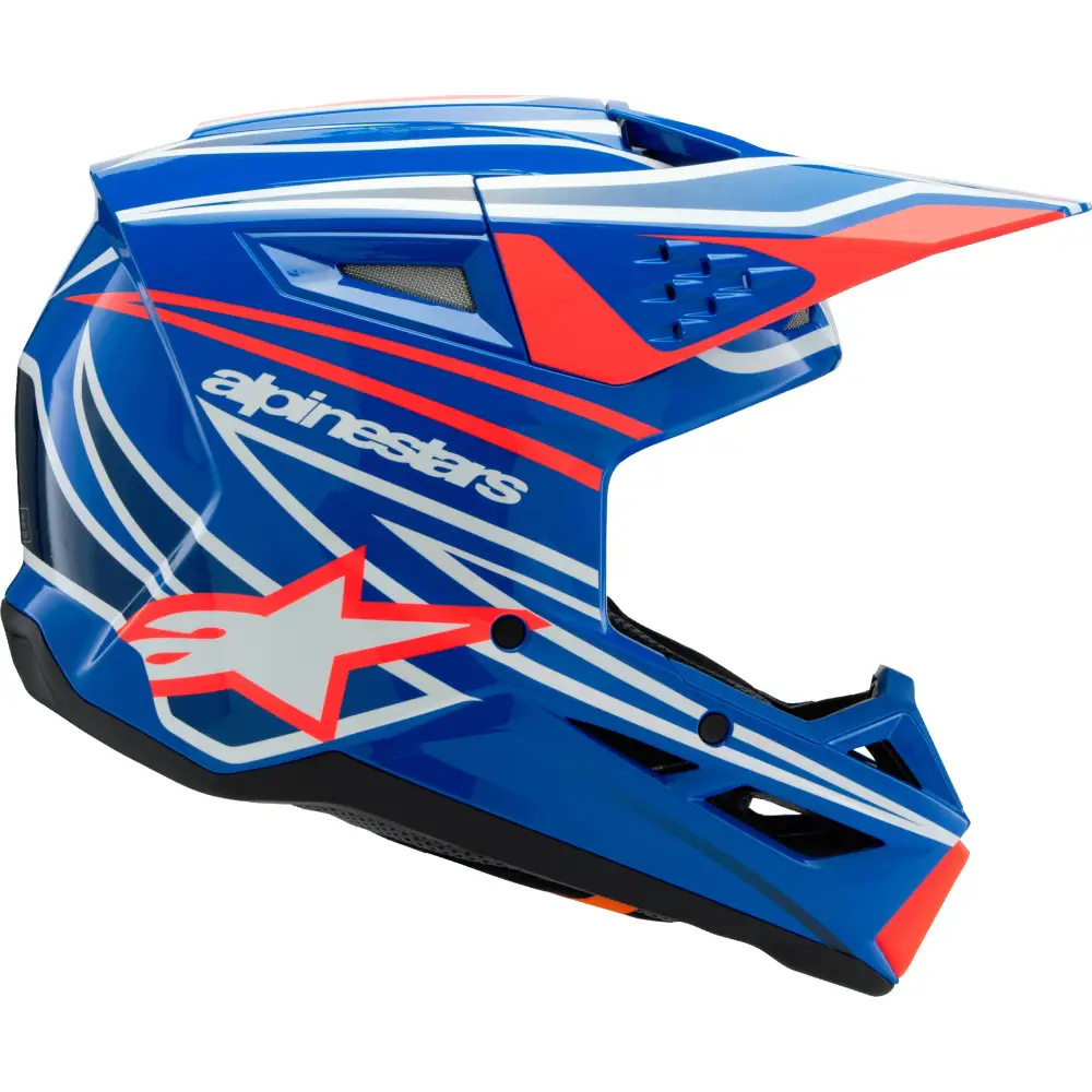 Sm3 Youth Wurx Helmet Blue/Red/Wht/Blk Ys