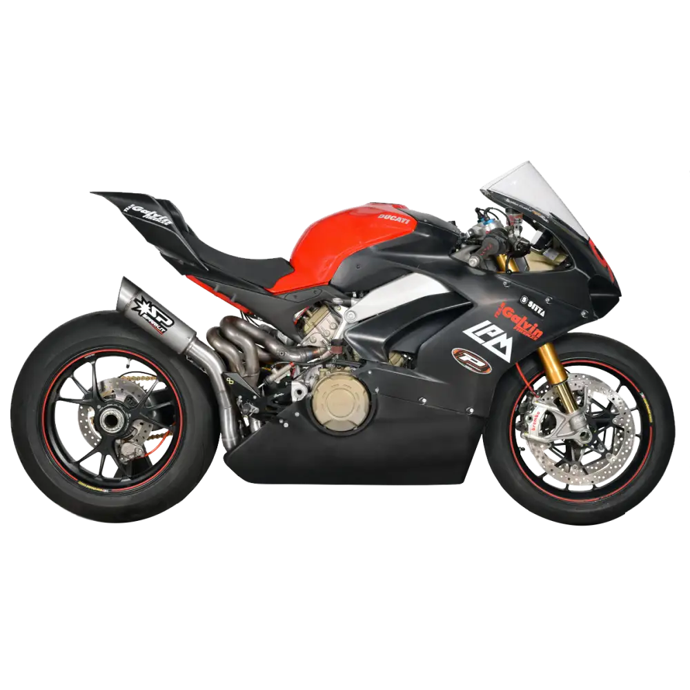 Spark Ducati Panigale V4 "Grid" Titanium Semi-Full Exhaust 