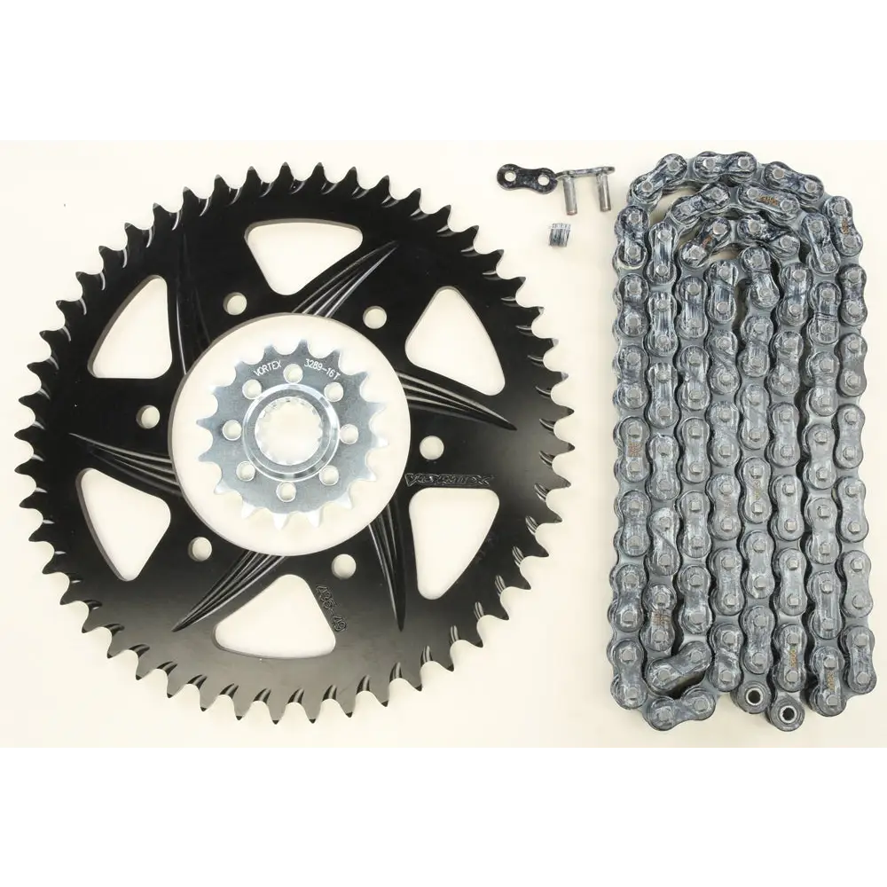 Sprocket/Chain Kit Stl/Alu 16/49t Blk Rx3 520 120l Blk