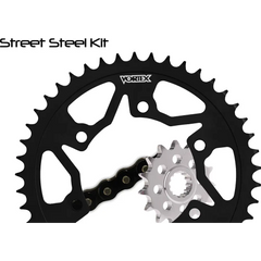 Sprocket/Chain Kit Stl/Stl 14/46t Sil Sx3 530 112l Blk