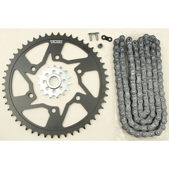 Sprocket/Chain Kit Stl/Stl 15/50t Sil Sx3 520 116l Blk
