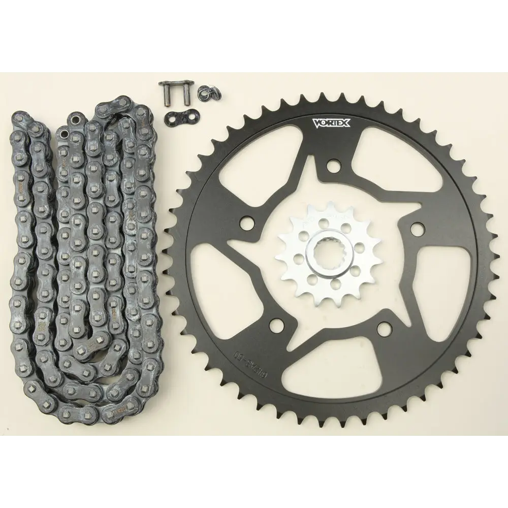 Sprocket/Chain Kit Stl/Stl 15/50t Sil Sx3 520 116l Blk