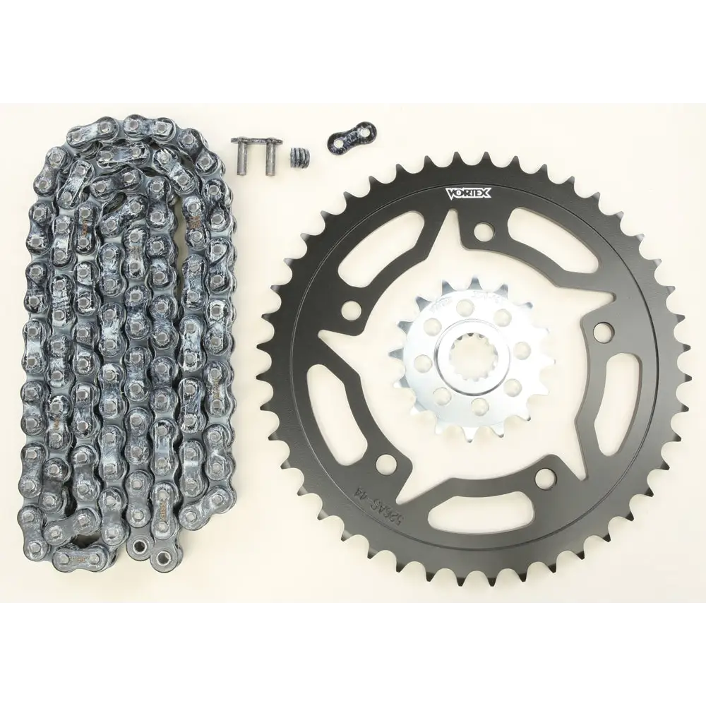Sprocket/Chain Kit Stl/Stl 16/44t Sil Rx3 520 110l Blk