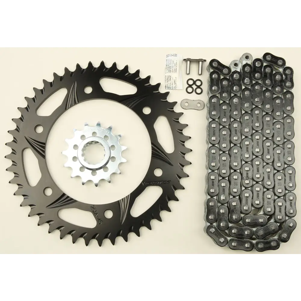 Sprocket/Chain Kit Stl/Stl 16/47t Sil Rx3 520 116l Blk