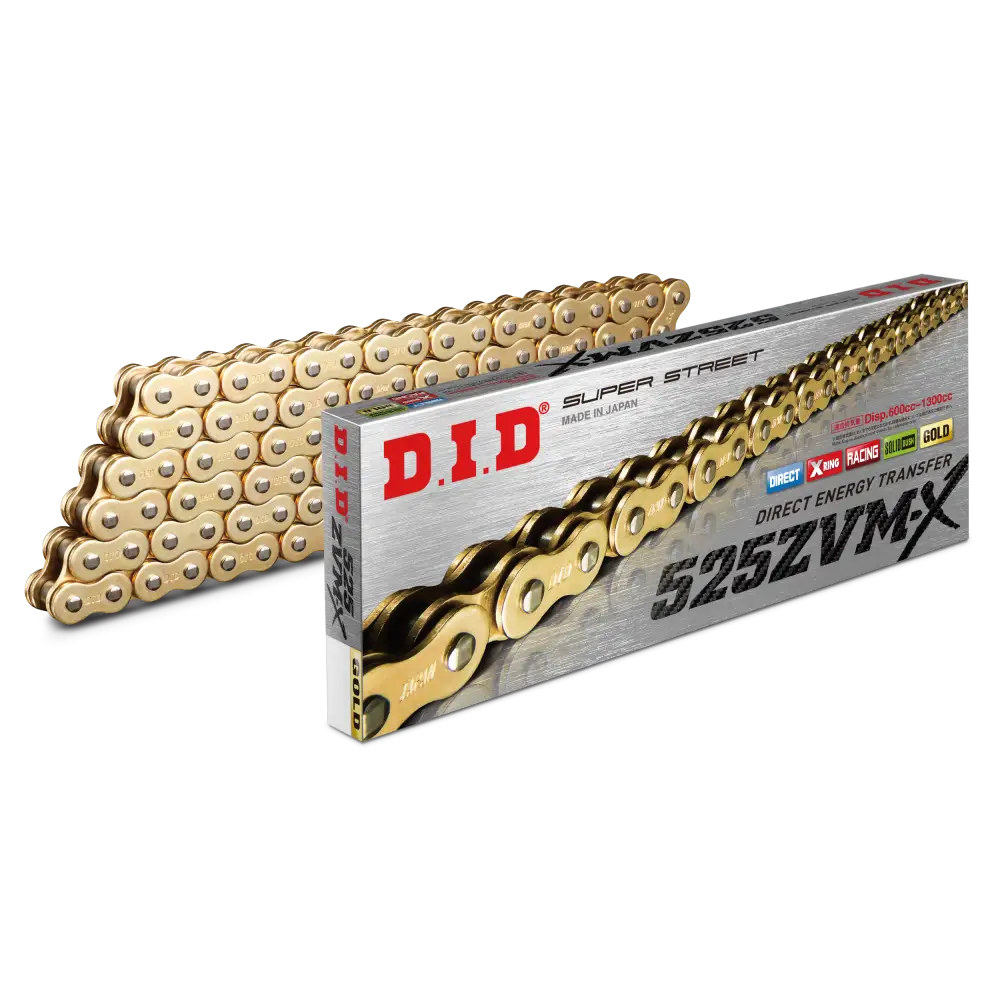 Super Street 525zvmxg 100l X Ring Chain Gold