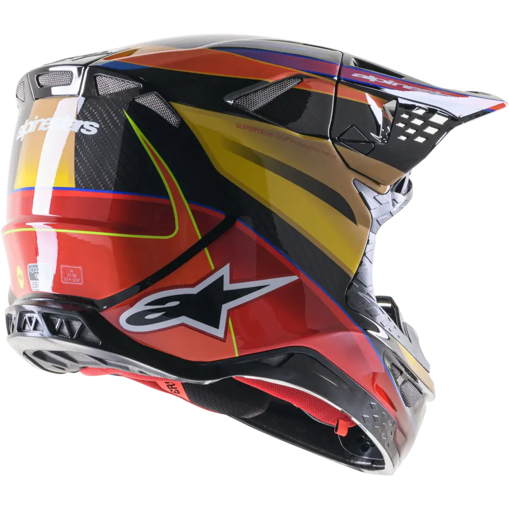 Supertech S M10 Era Helmet Gold Ylw/Rio Red Glossy 2x