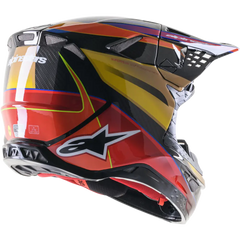 Supertech S M10 Era Helmet Gold Ylw/Rio Red Glossy Sm