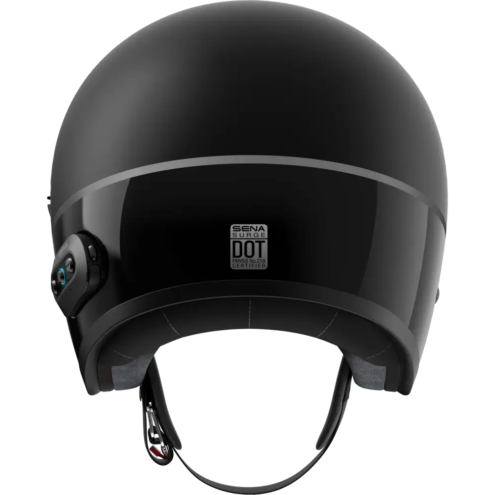 Surge Open Face Helmet W/Mesh Matte Black/Glossy Black 2x