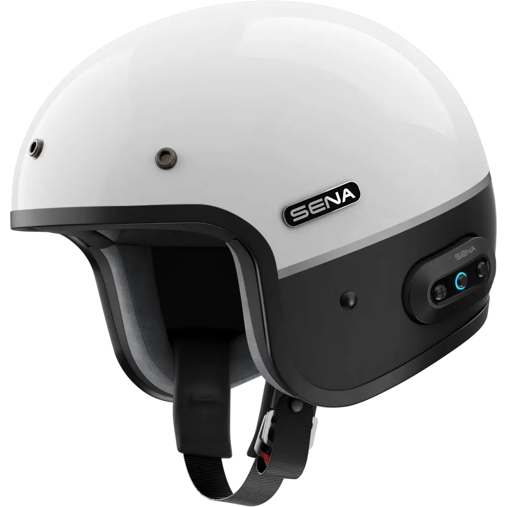 Surge Open Face Helmet W/Mesh Glossy White/Matte Black 2x